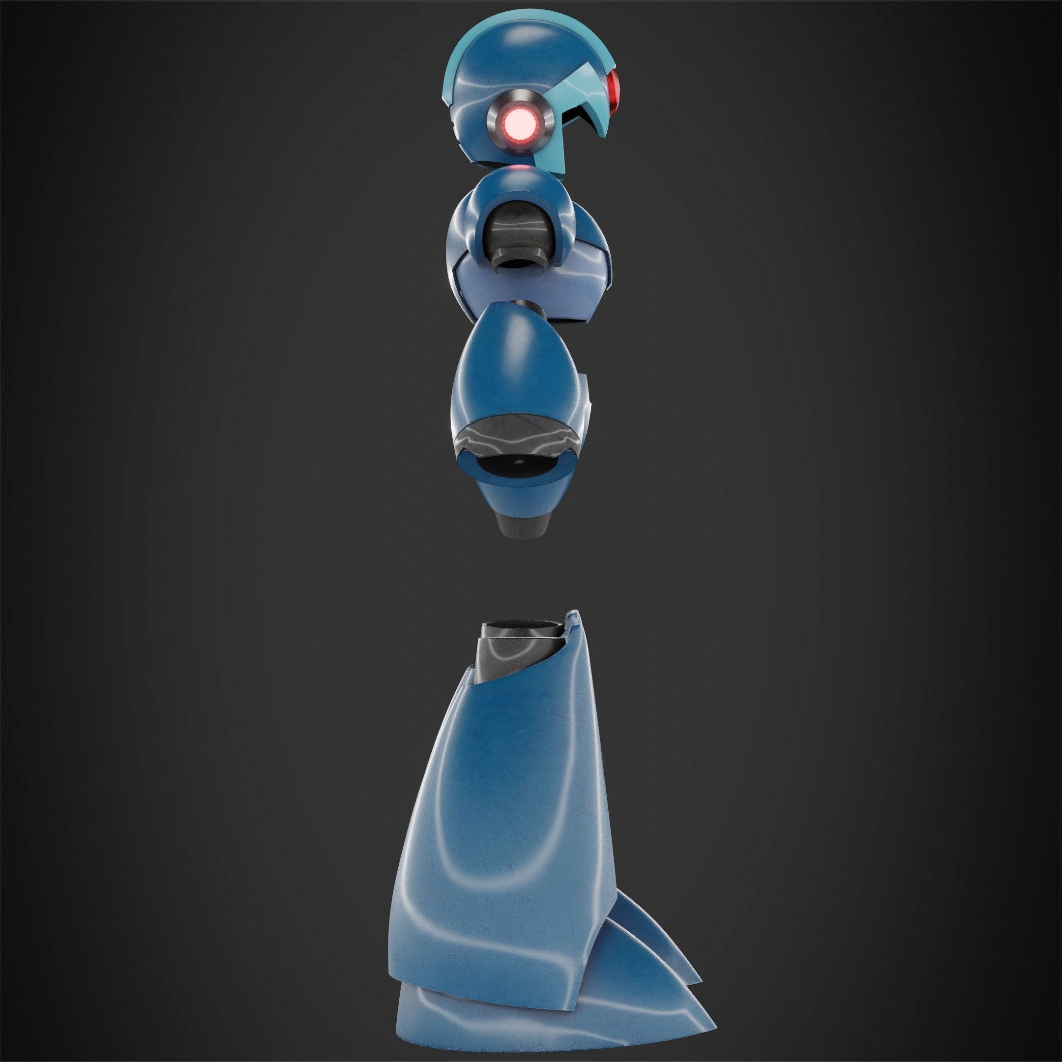 Mega man X Full Armor and Blaster for Cosplay 3D Model Collection_13