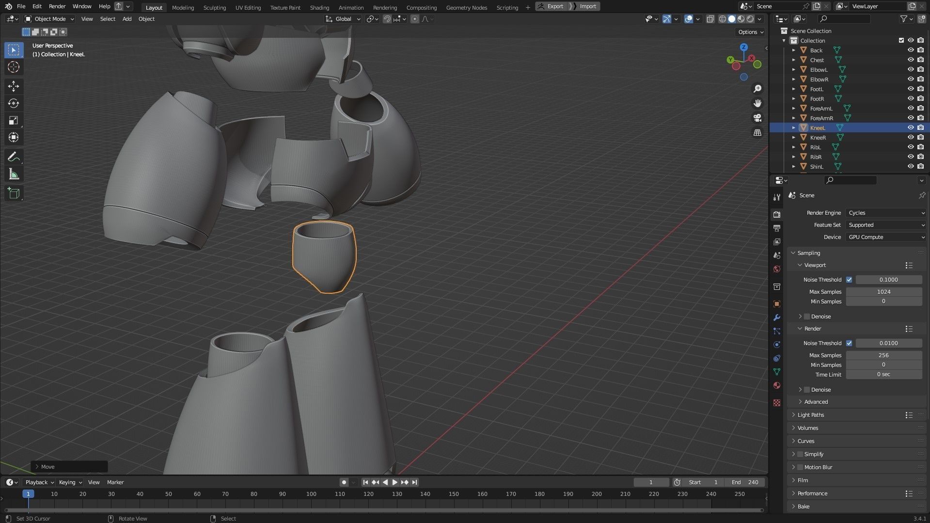 Mega man X Full Armor and Blaster for Cosplay 3D Model Collection_17