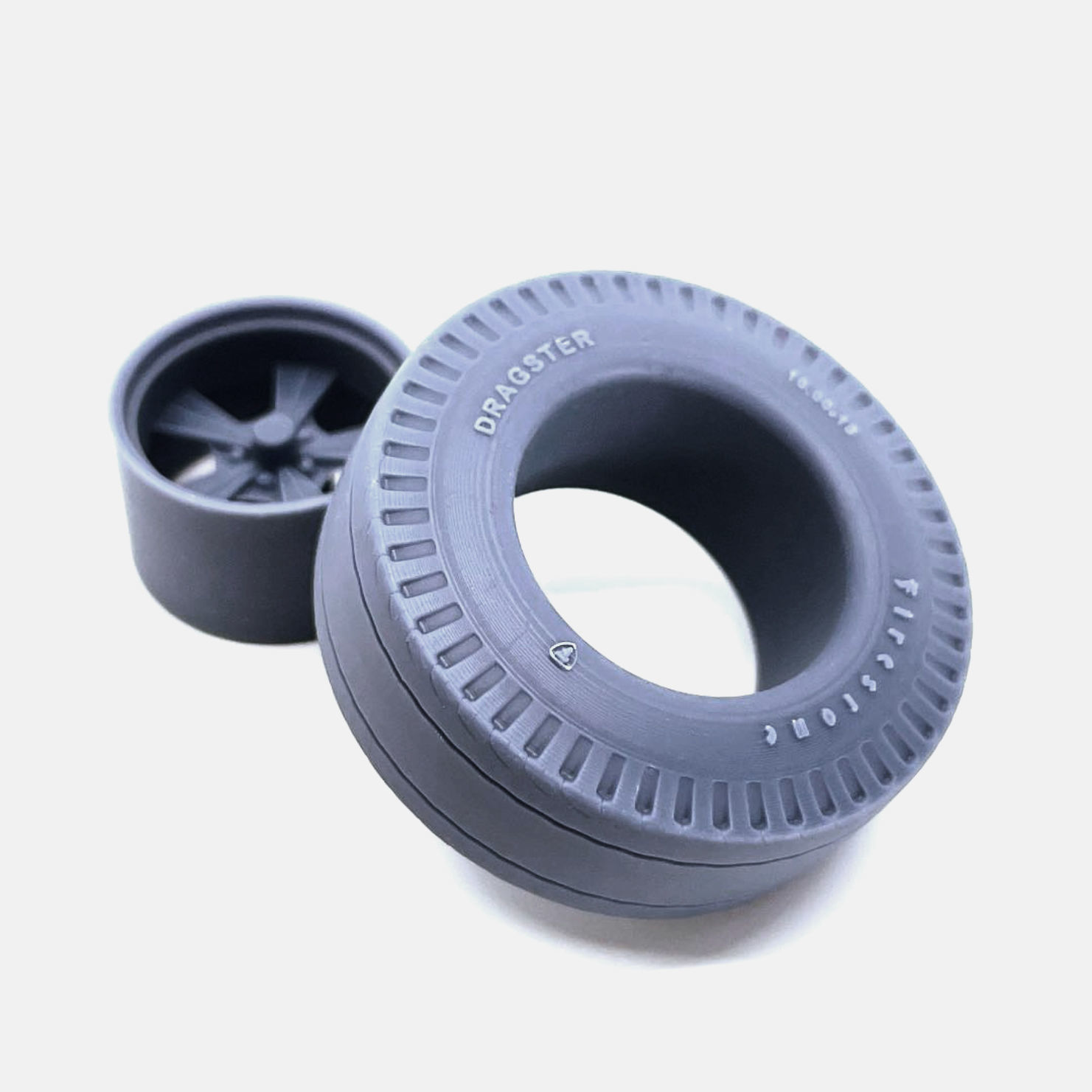 15x10 Radir Tri Ribb Wheel Firestone Dragster Tire 3D print model_6