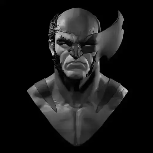 Wolverine bust 3d print 3D print model