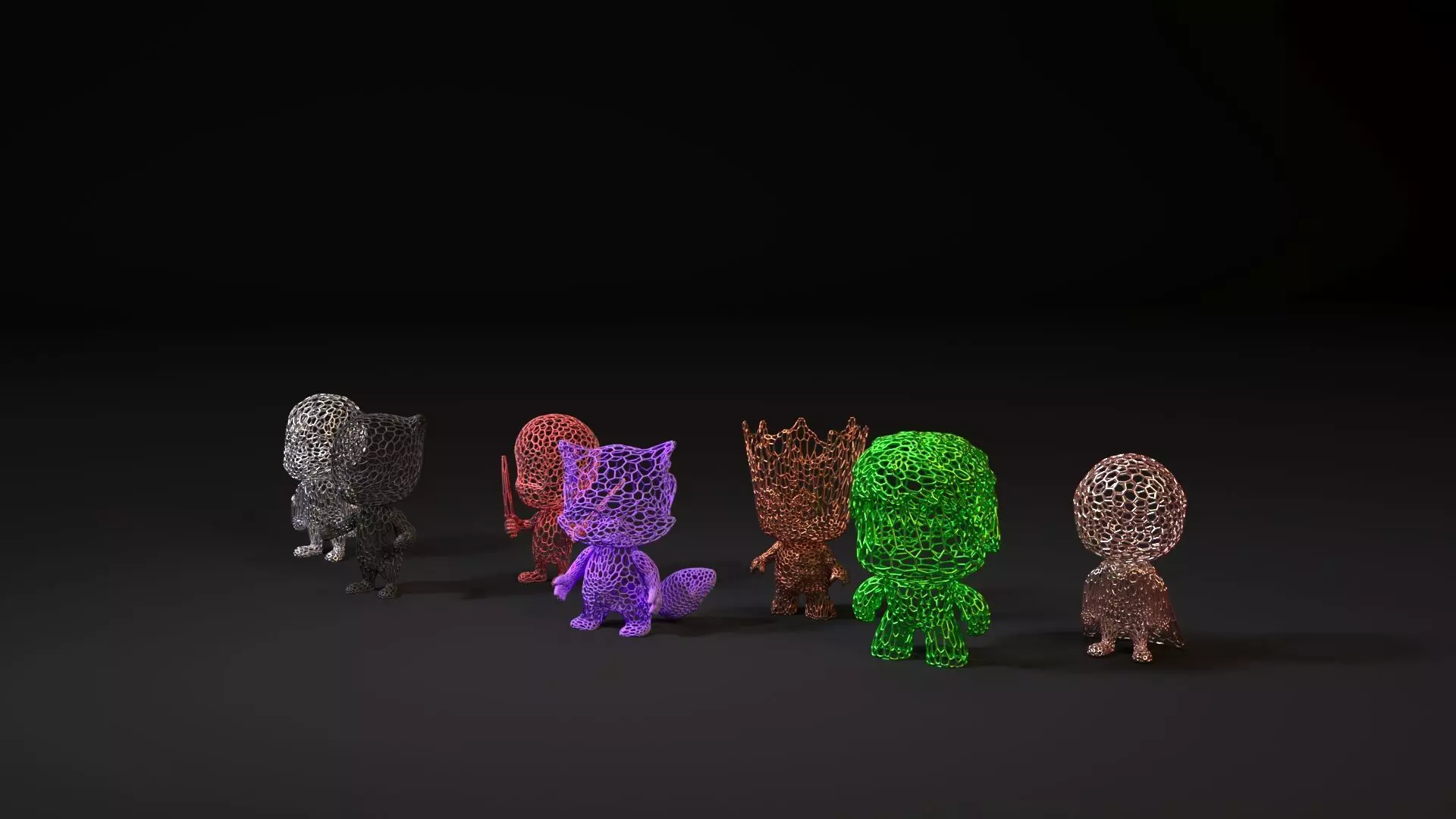 Baby Marvel characters 3D print model_0