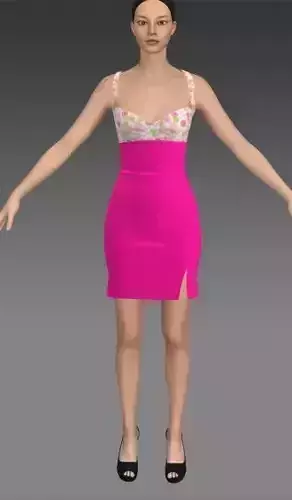 dress heart neckline strap 