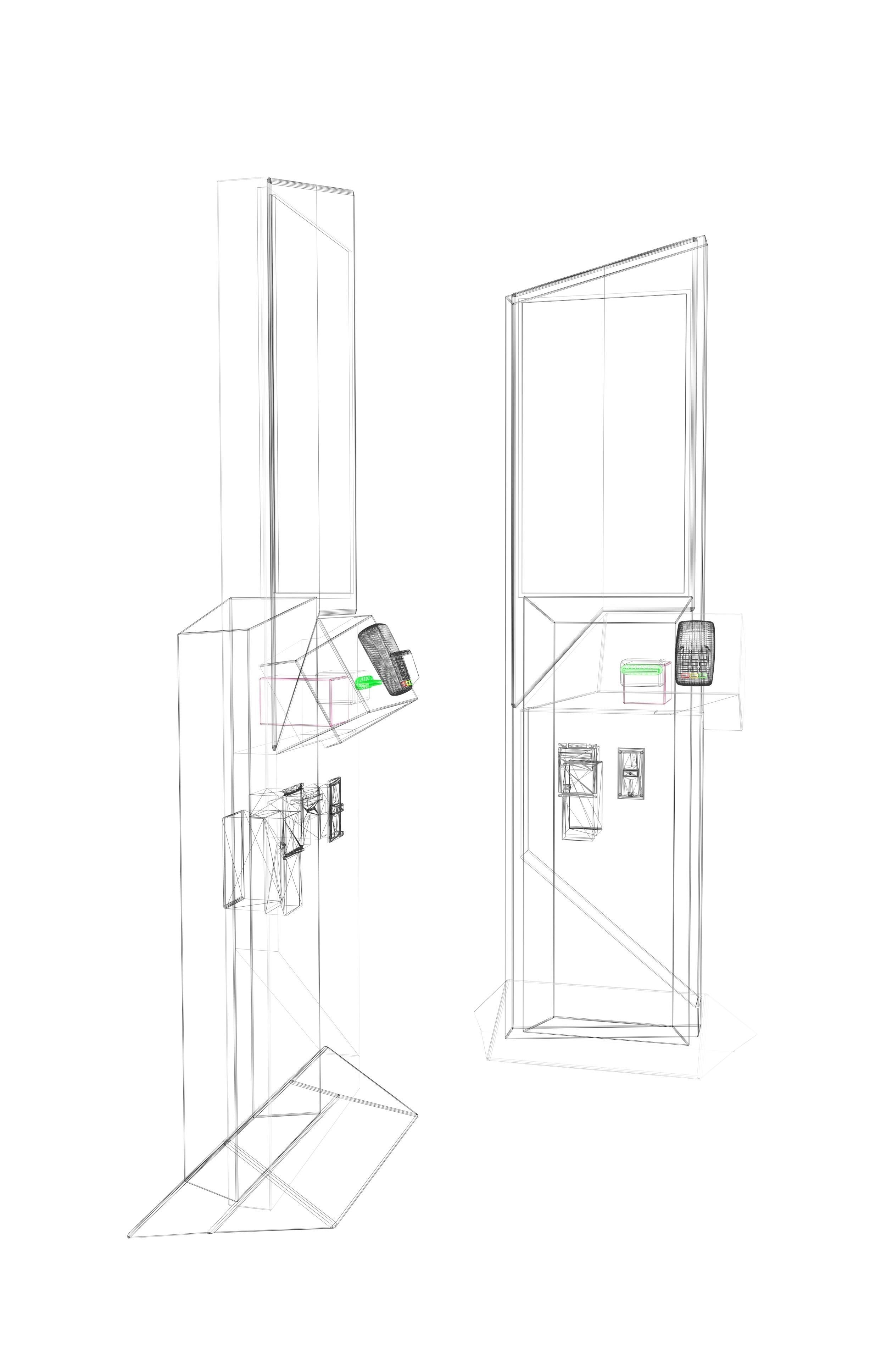Self-service kiosk for fast food restaurants 3D model_5