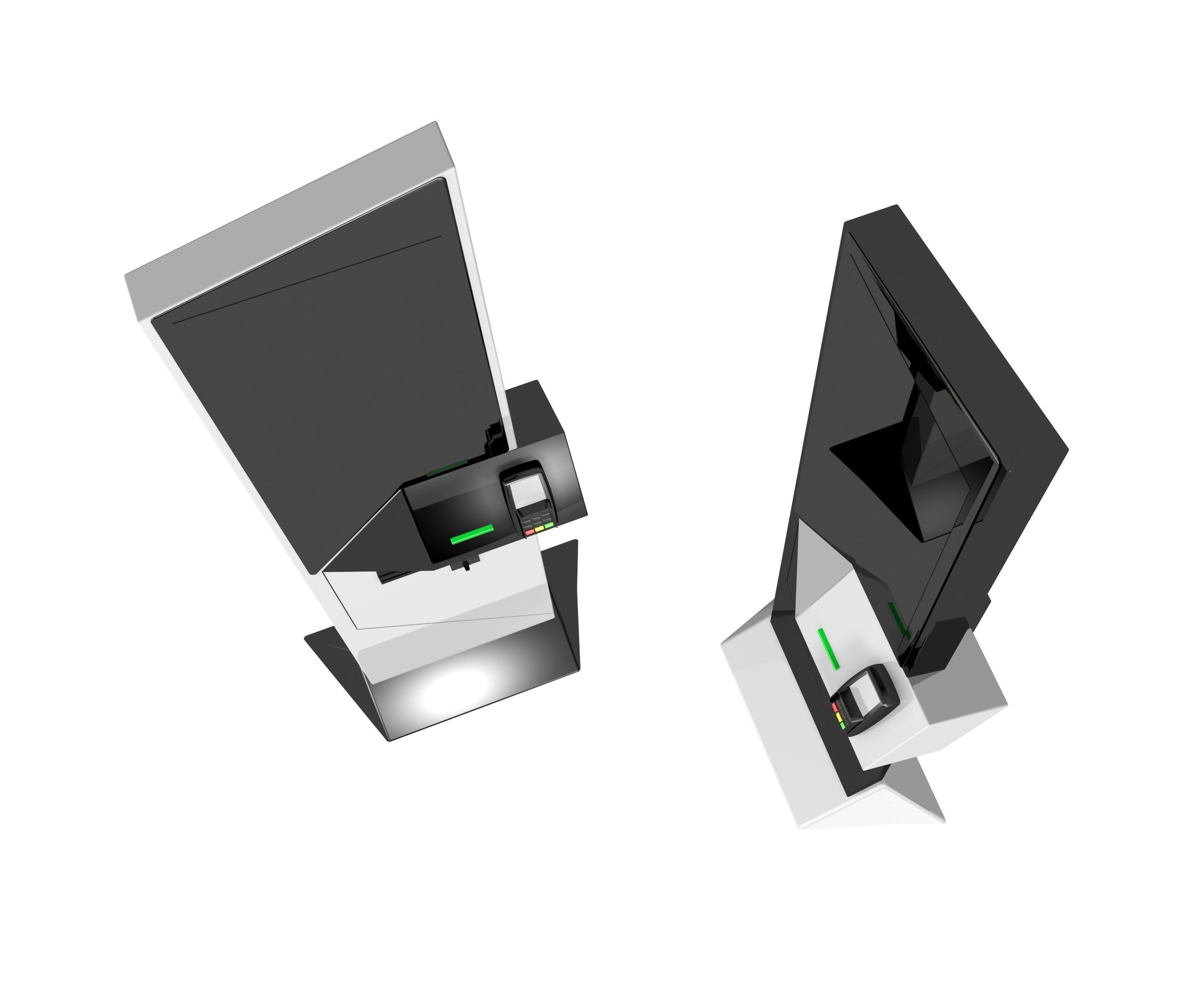 Self-service kiosk for fast food restaurants 3D model_3