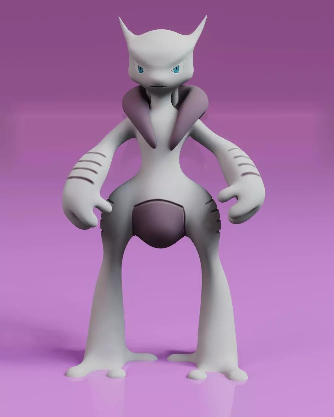 Mewtwo X 3D print model