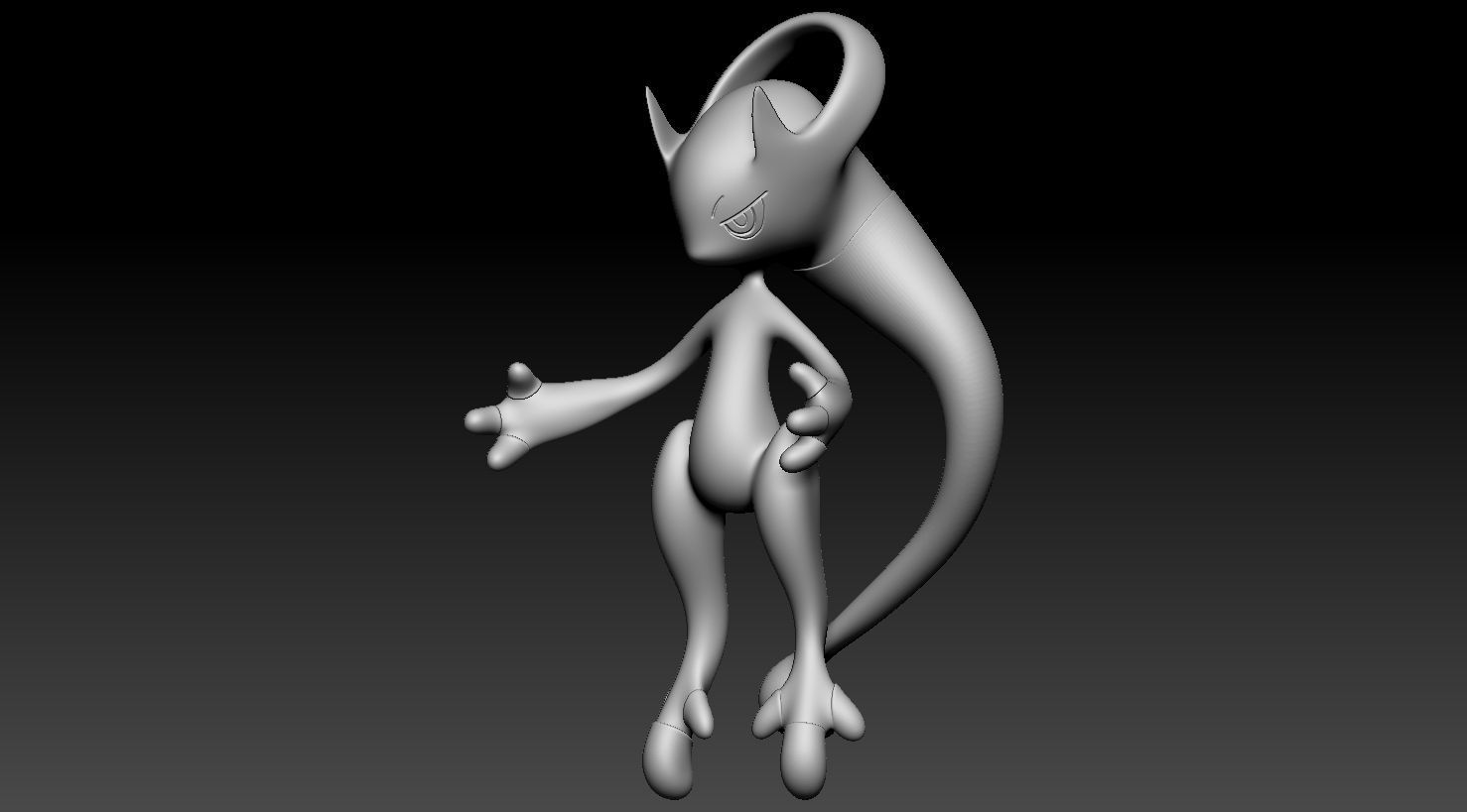 Mewtwo Y 3D print model_4