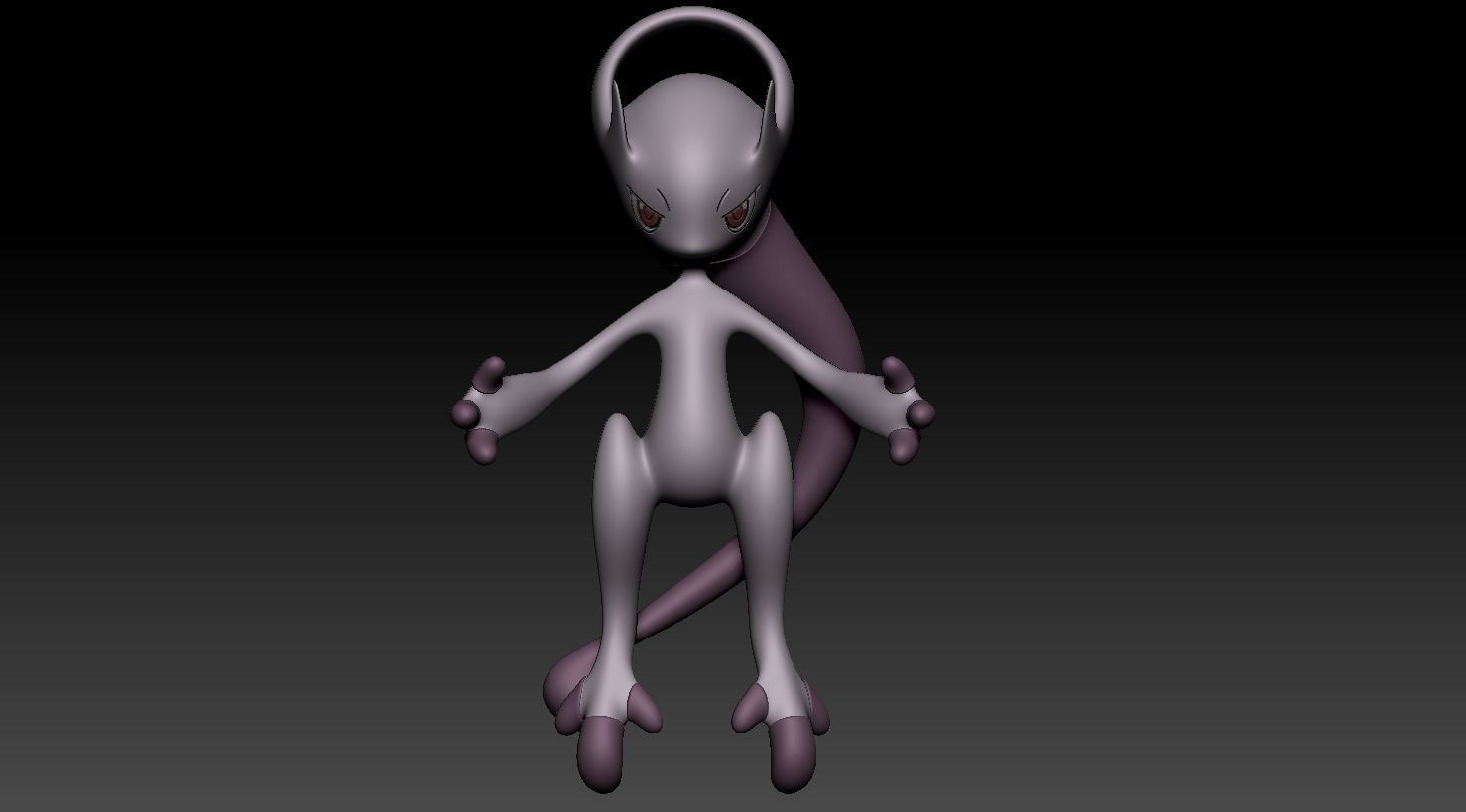Mewtwo Y 3D print model_1