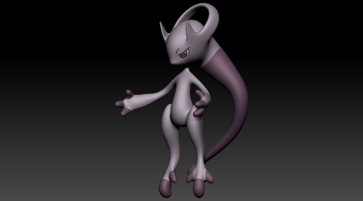 Mewtwo Pack X and Y forms 3D print model_7