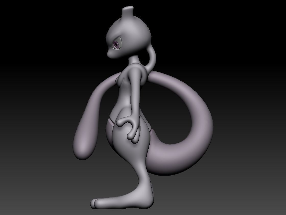 Mewtwo Pack X and Y forms 3D print model_15