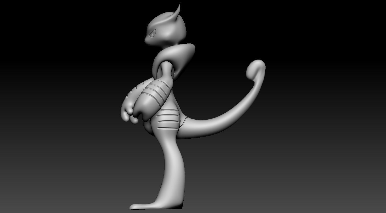 Mewtwo Pack X and Y forms 3D print model_17