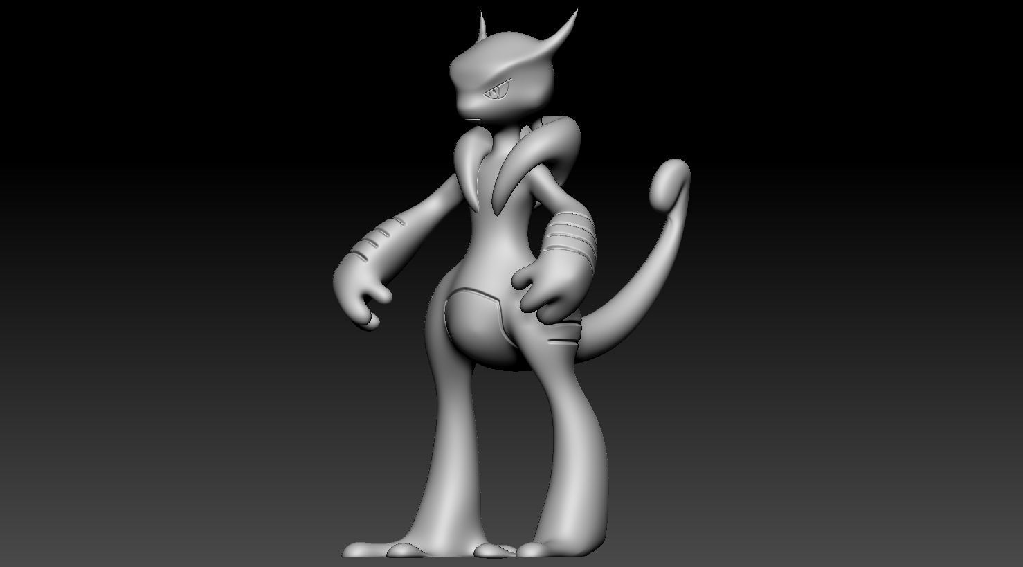 Mewtwo Pack X and Y forms 3D print model_11