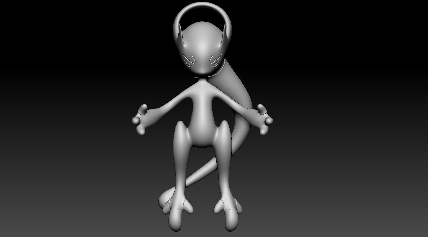 Mewtwo Pack X and Y forms 3D print model_4