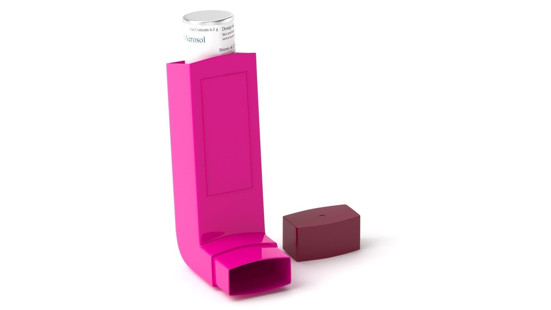 Asthma Inhaler 03  3D model_2