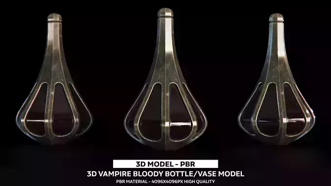 Vampire Vase PBR 3D Model
