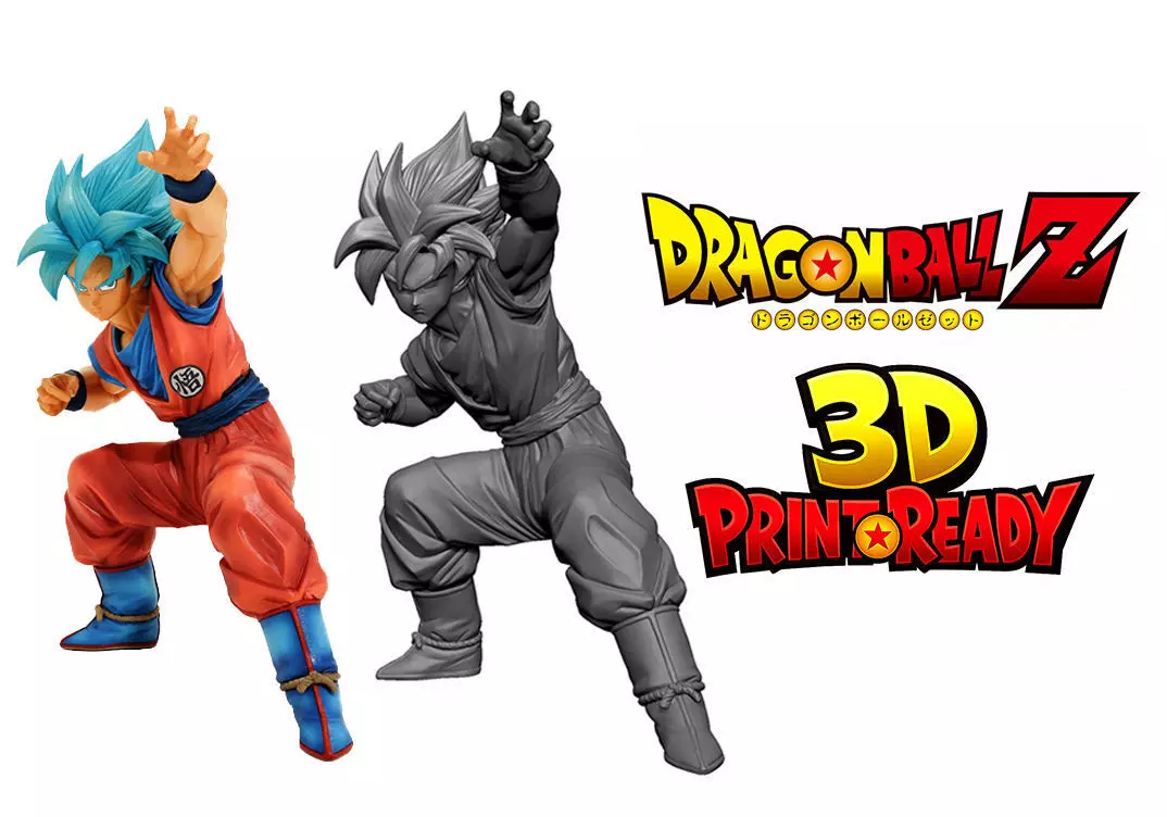 Goku SSGSS King Clustar 3D print model