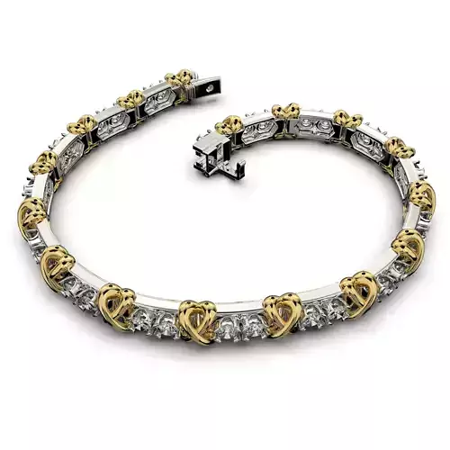 Jewelry X bracelet STL ready for Print