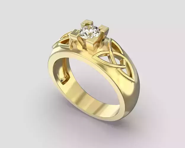 R 067 Ring Celtic Ornament