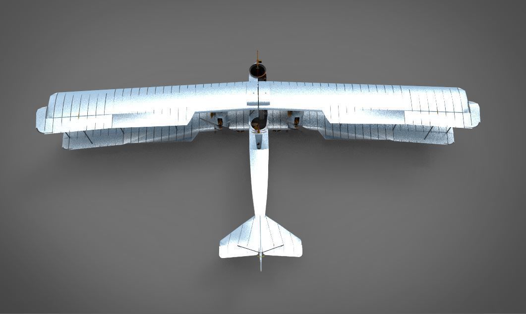 Gotha G IV 3D model_4