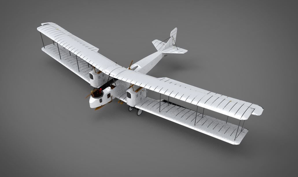 Gotha G IV  3D model_1