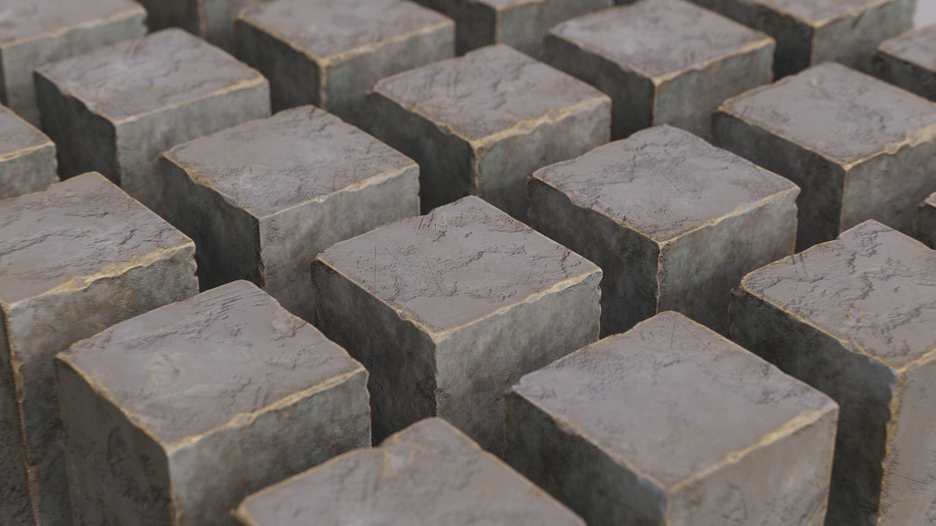 Rock Block Pack   Low-poly 3D model_5