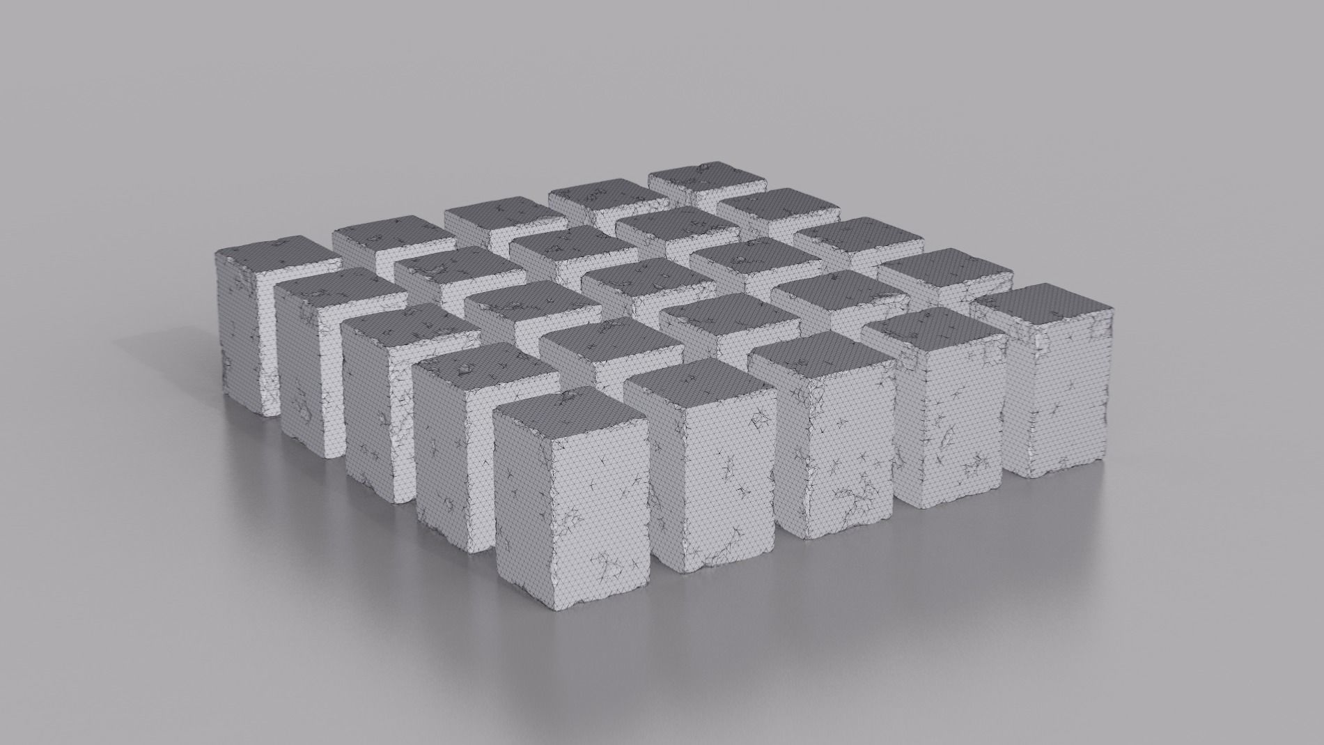 Rock Block Pack   Low-poly 3D model_2