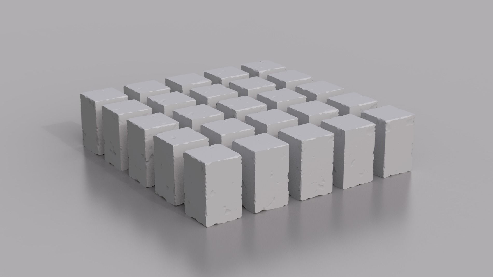Rock Block Pack   Low-poly 3D model_4