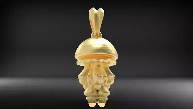 Jellyfish Pendant Necklace Charm Bracelet Jewelry 3D print model