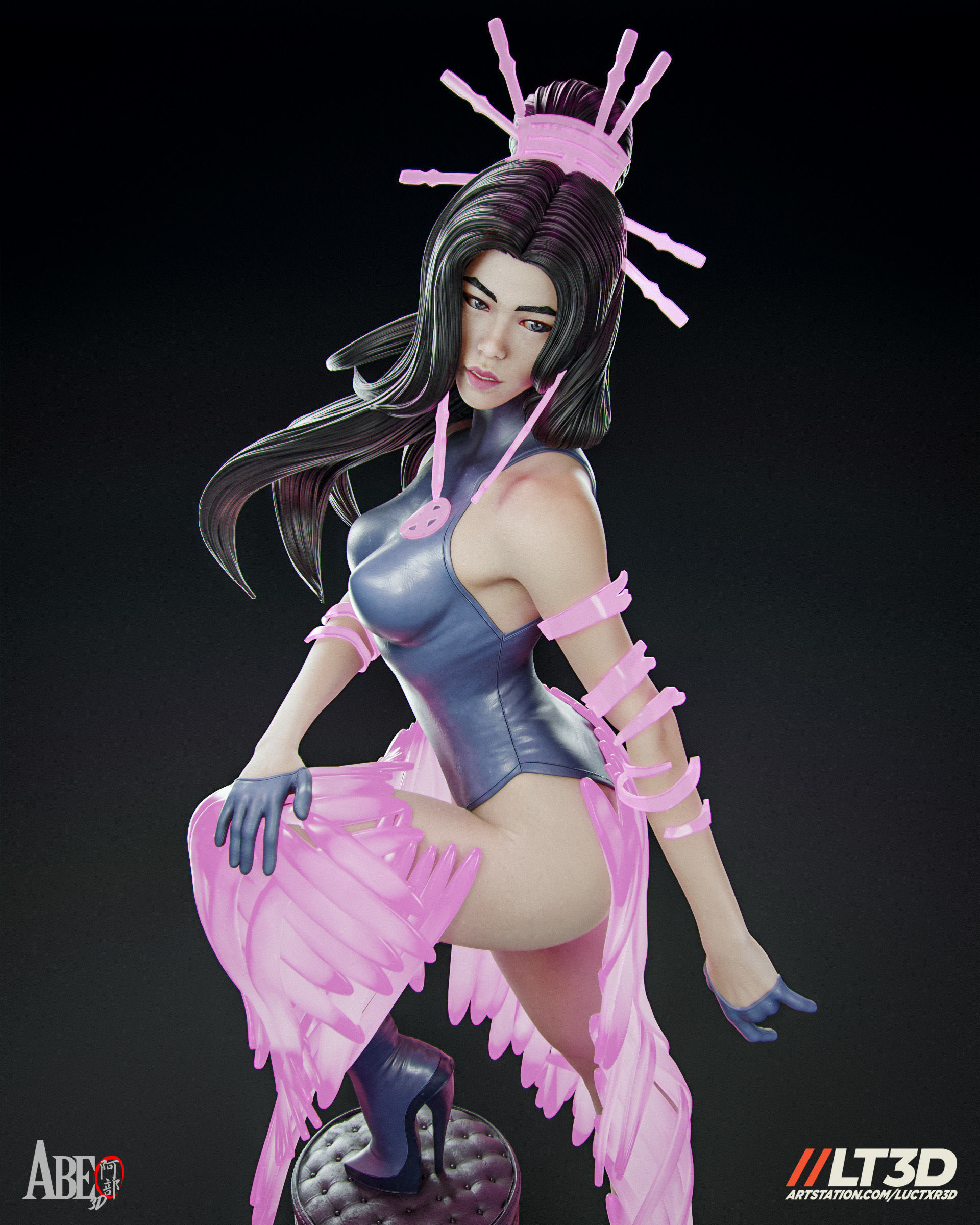 Psylocke Hellfire Gala 3D print model_6