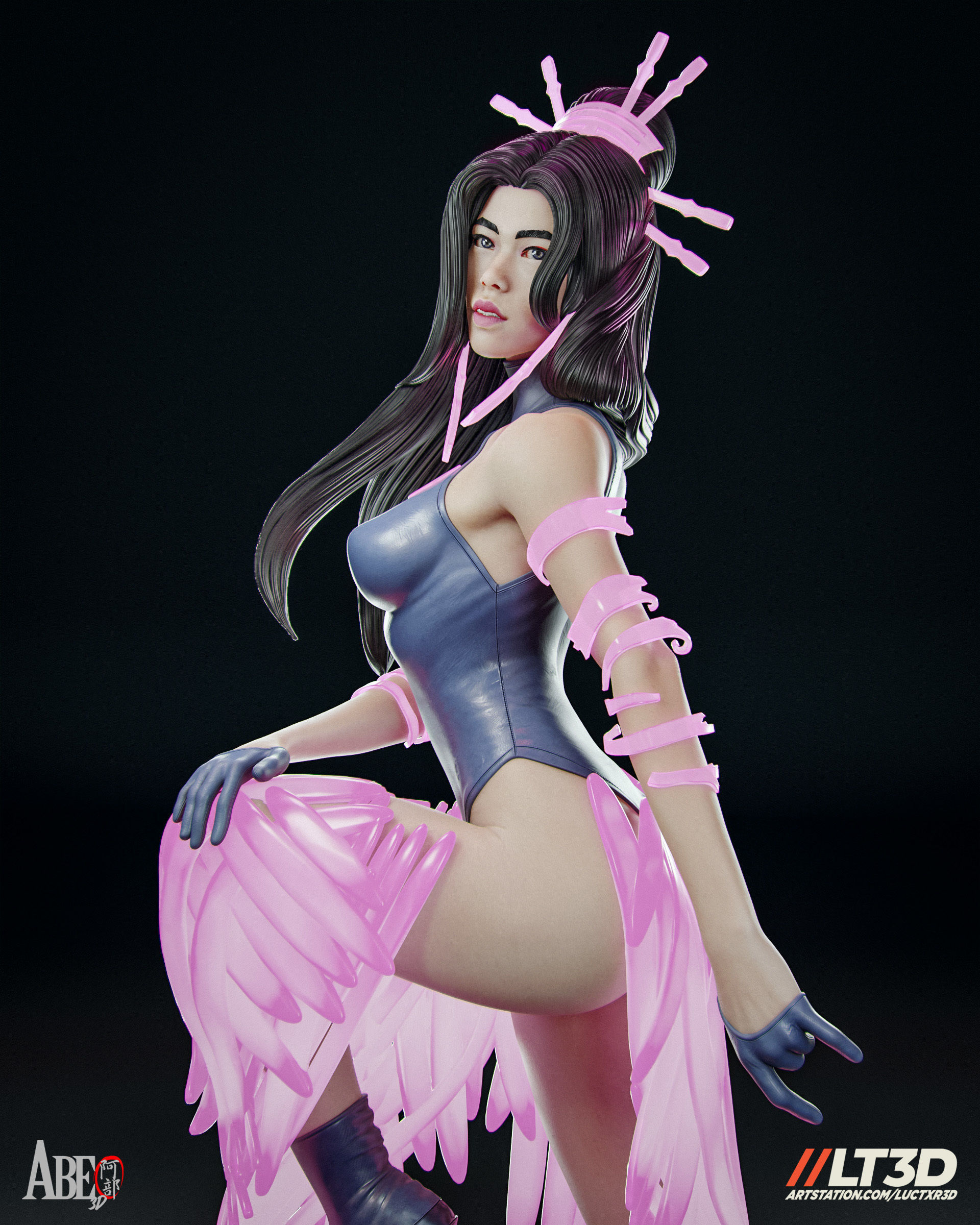 Psylocke Hellfire Gala 3D print model_5
