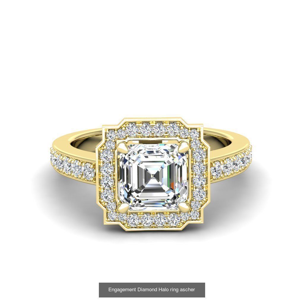 165 ENGAGEMENT RINGS  3D Model Collection_31