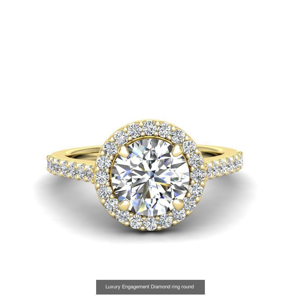 165 ENGAGEMENT RINGS  3D Model Collection_50