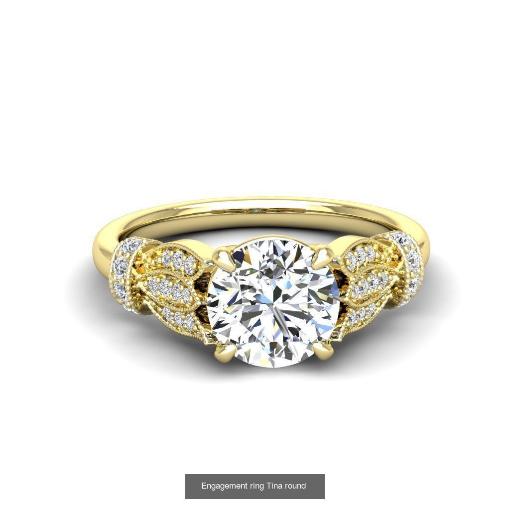 165 ENGAGEMENT RINGS  3D Model Collection_170