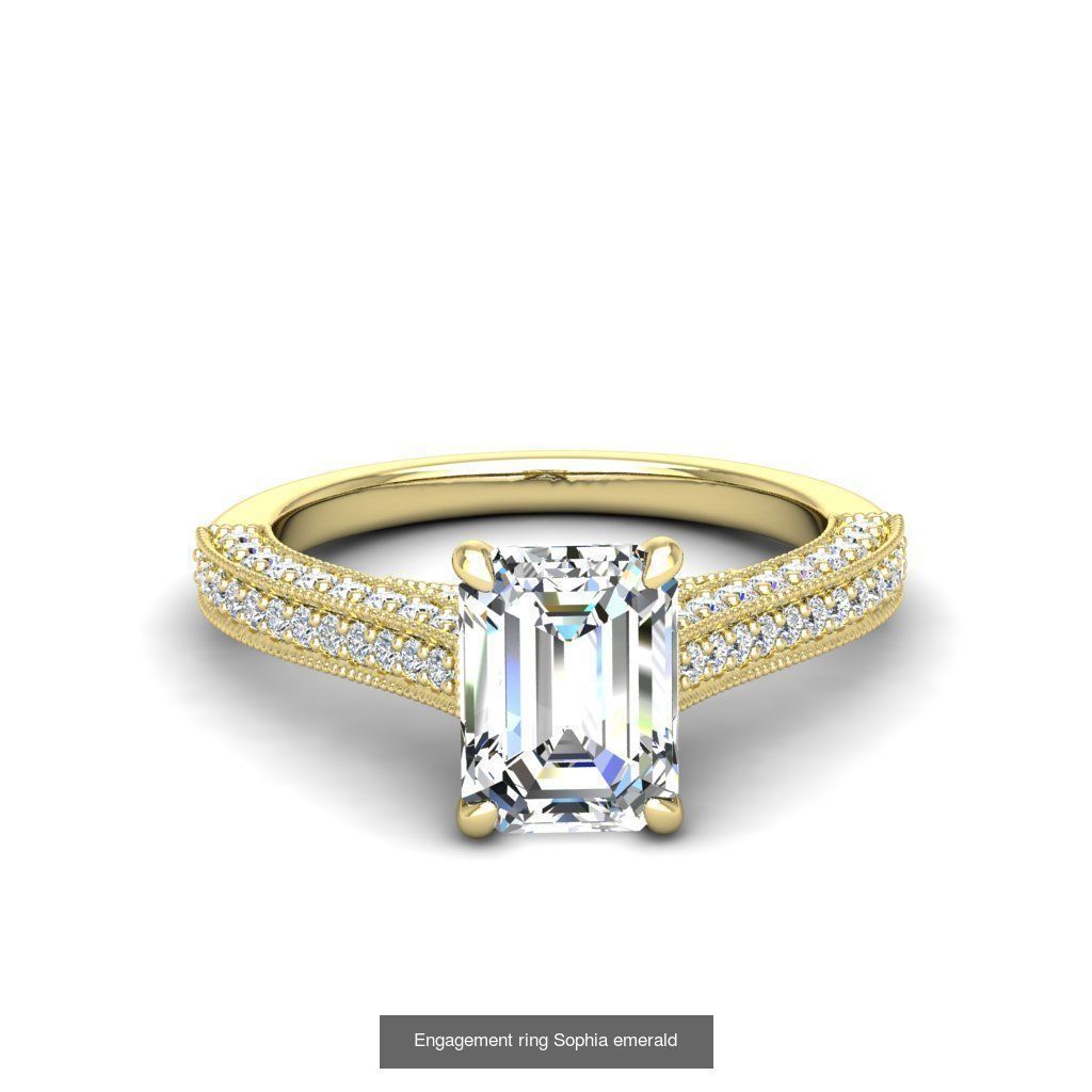 165 ENGAGEMENT RINGS  3D Model Collection_157