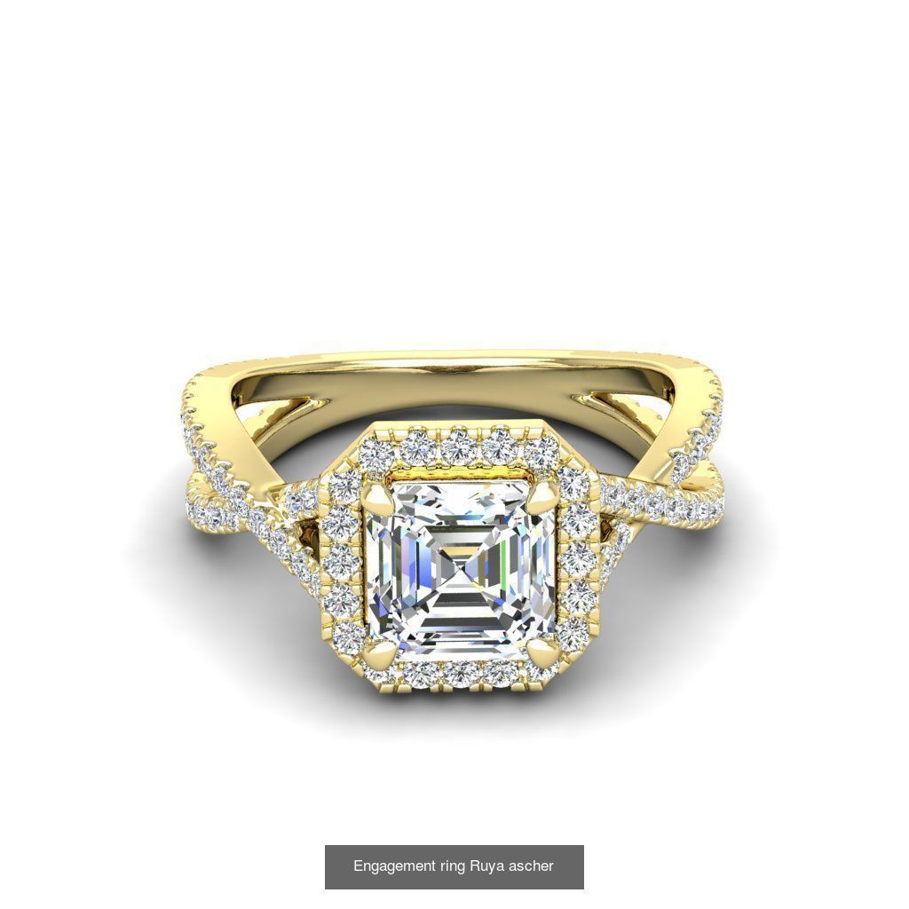165 ENGAGEMENT RINGS  3D Model Collection_171