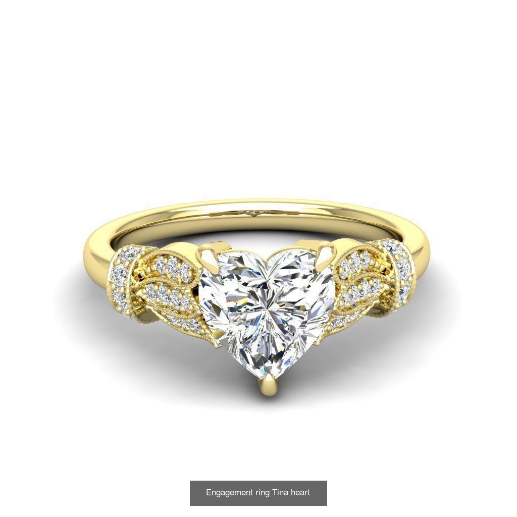 165 ENGAGEMENT RINGS  3D Model Collection_162