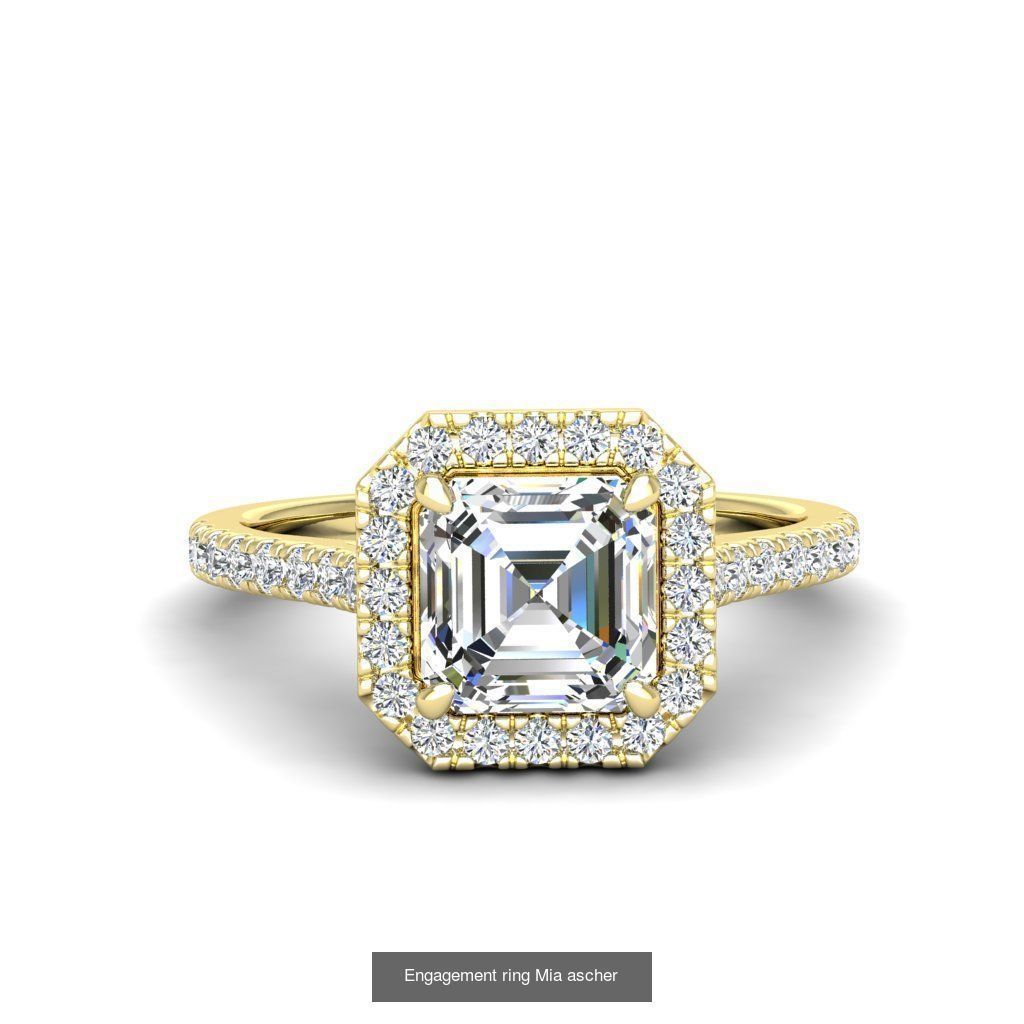 165 ENGAGEMENT RINGS  3D Model Collection_111