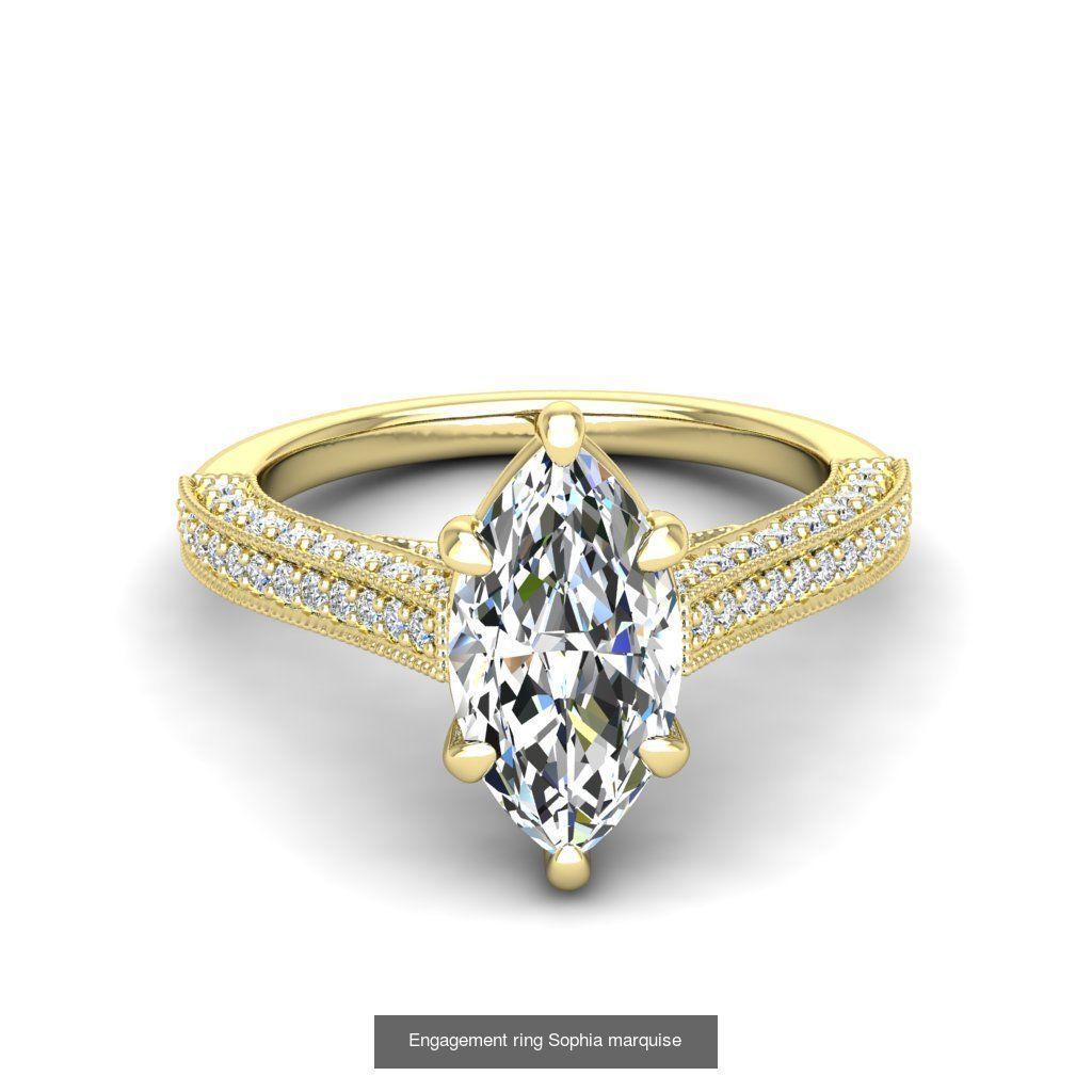 165 ENGAGEMENT RINGS  3D Model Collection_153