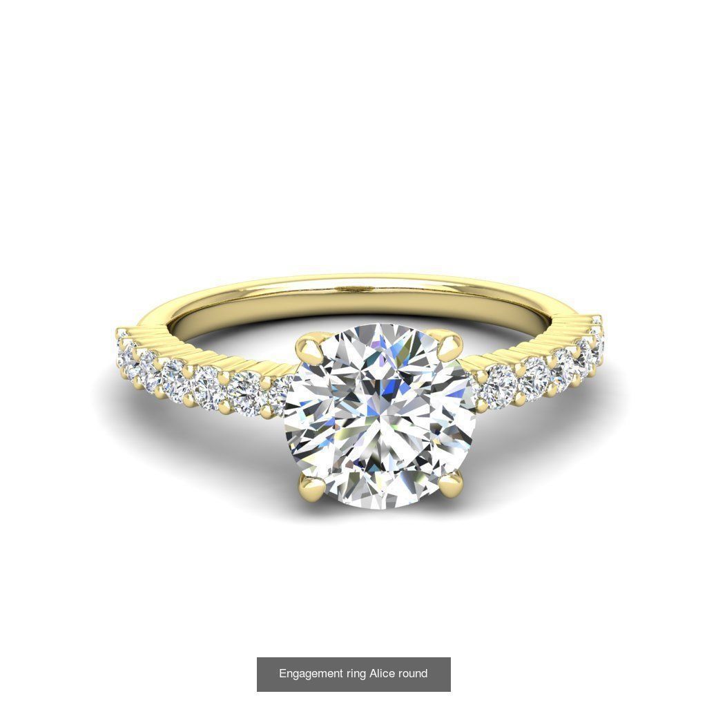 165 ENGAGEMENT RINGS  3D Model Collection_150