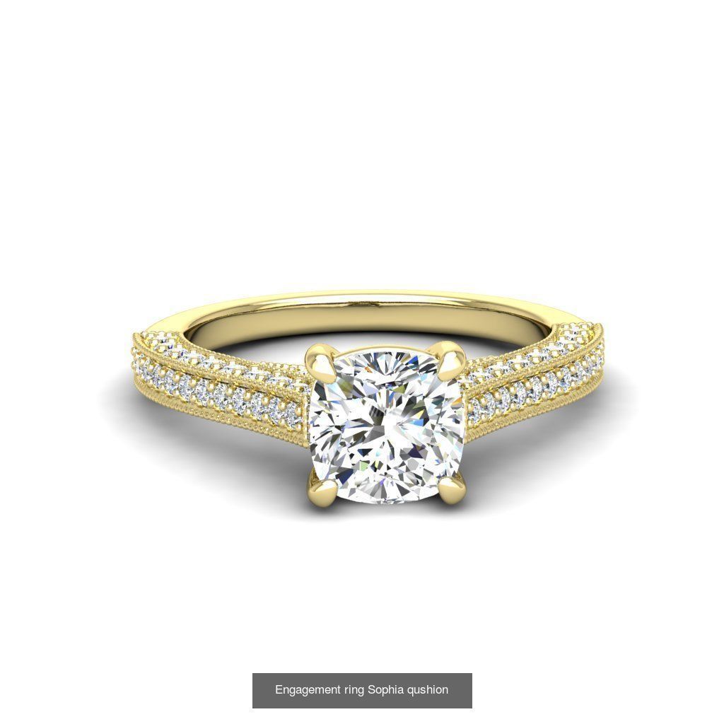 165 ENGAGEMENT RINGS  3D Model Collection_156