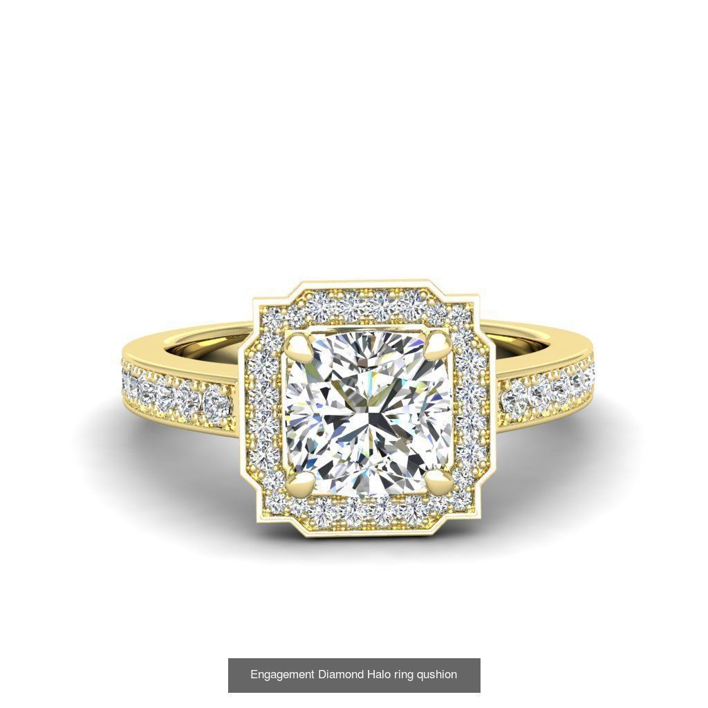 165 ENGAGEMENT RINGS  3D Model Collection_36