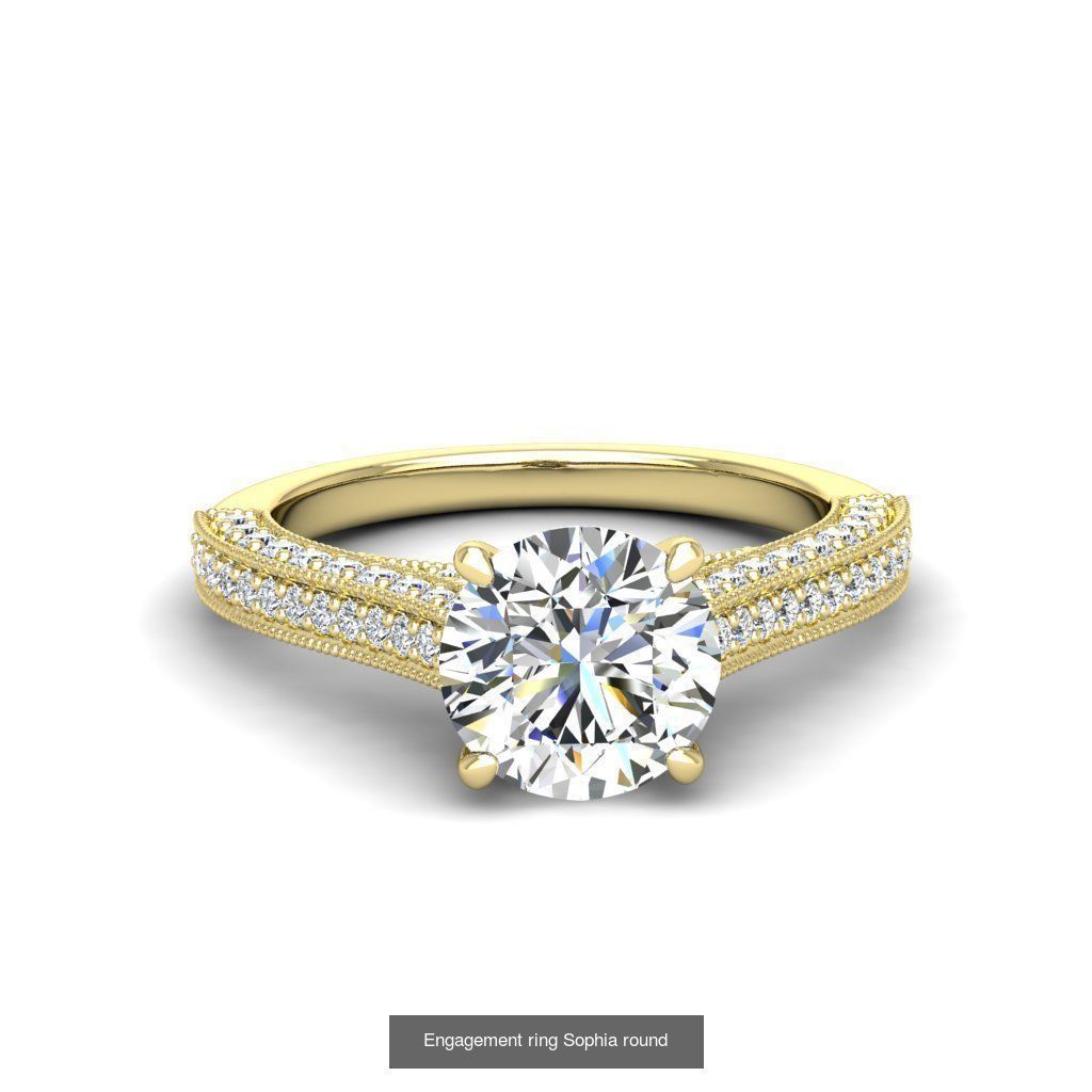 165 ENGAGEMENT RINGS  3D Model Collection_160