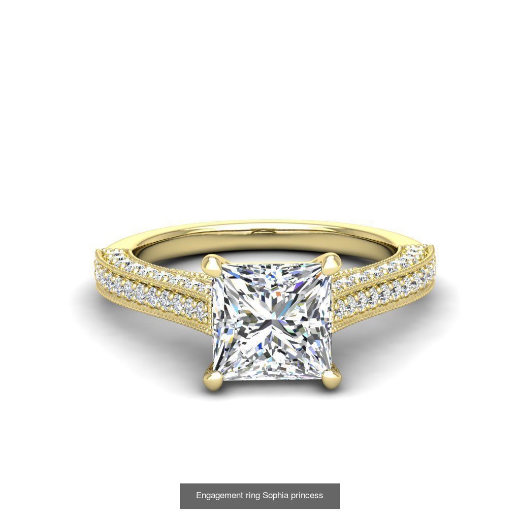 165 ENGAGEMENT RINGS  3D Model Collection_158