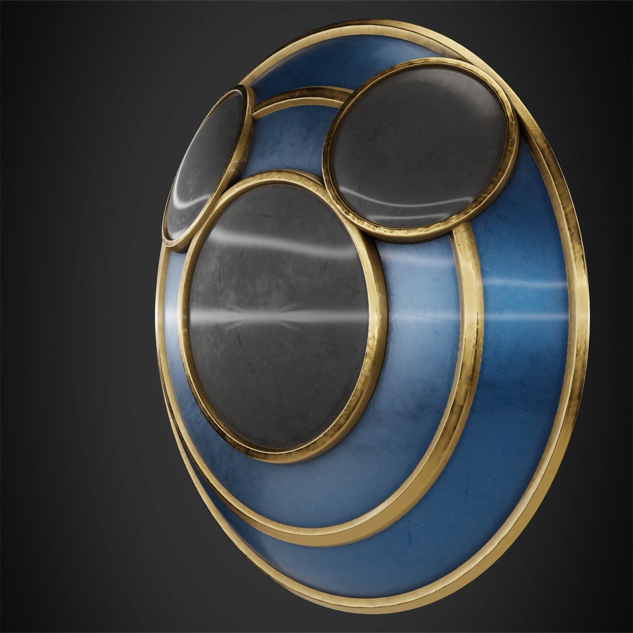 Kingdom Hearts Goofy Shield for Cosplay 3D print model_3