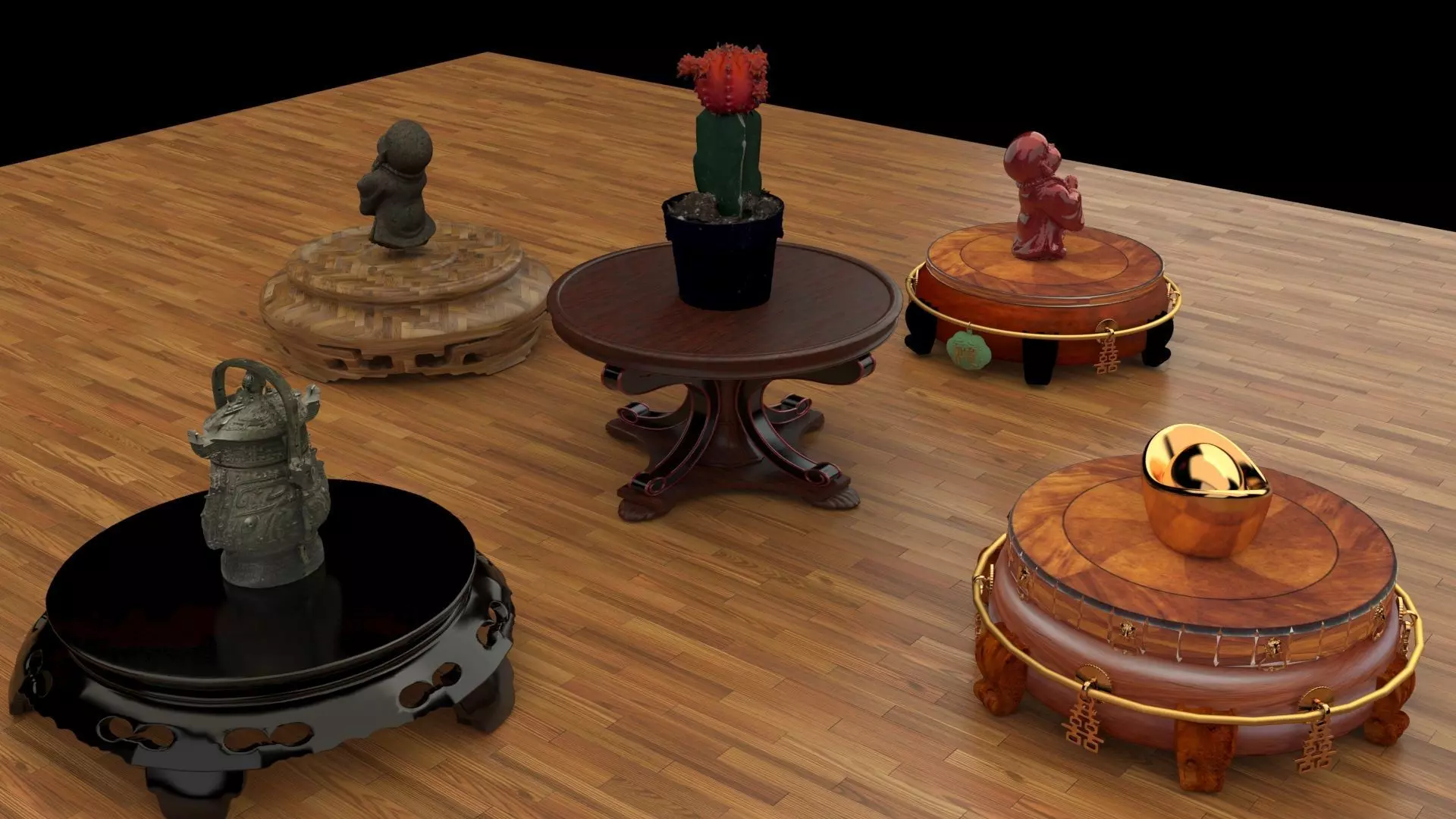 Chinese display stand   3D model_0