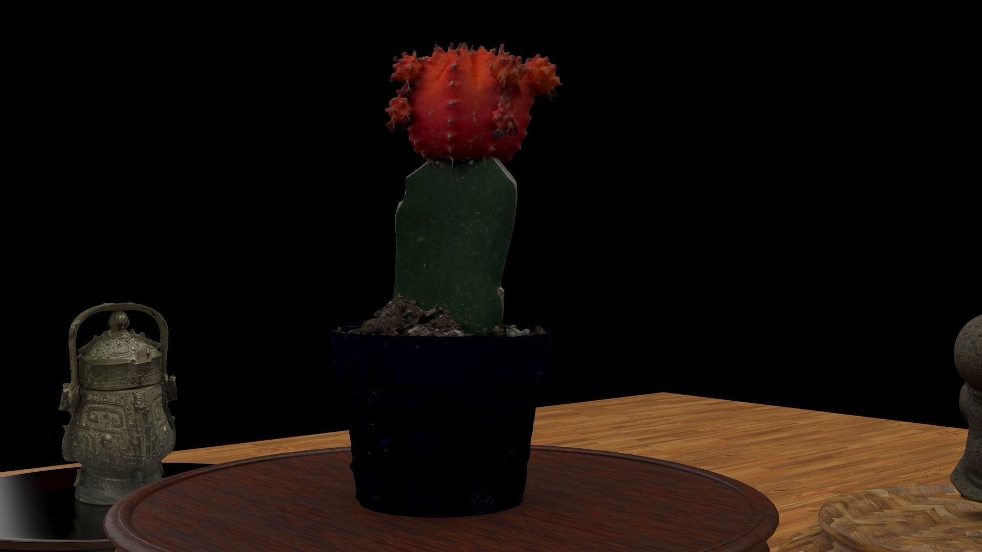 Chinese display stand   3D model_1