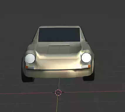 Car Porche 911 Low-poly 3D Model Low-poly 3D model