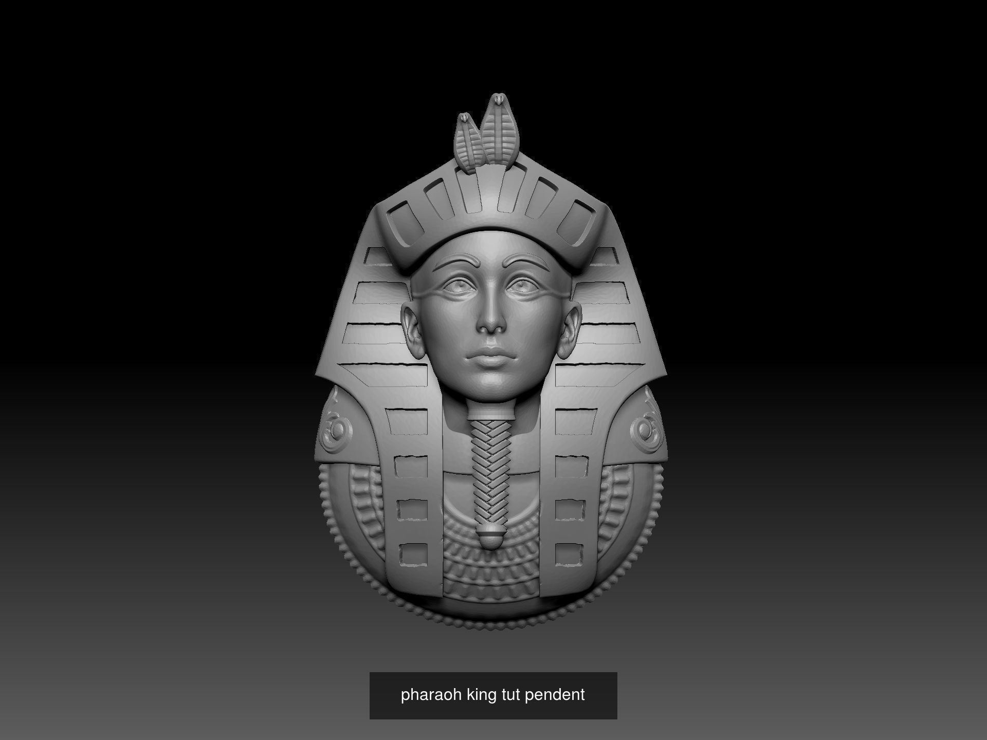 collection of pharaoh king tut pendent 2 3D print model  _1
