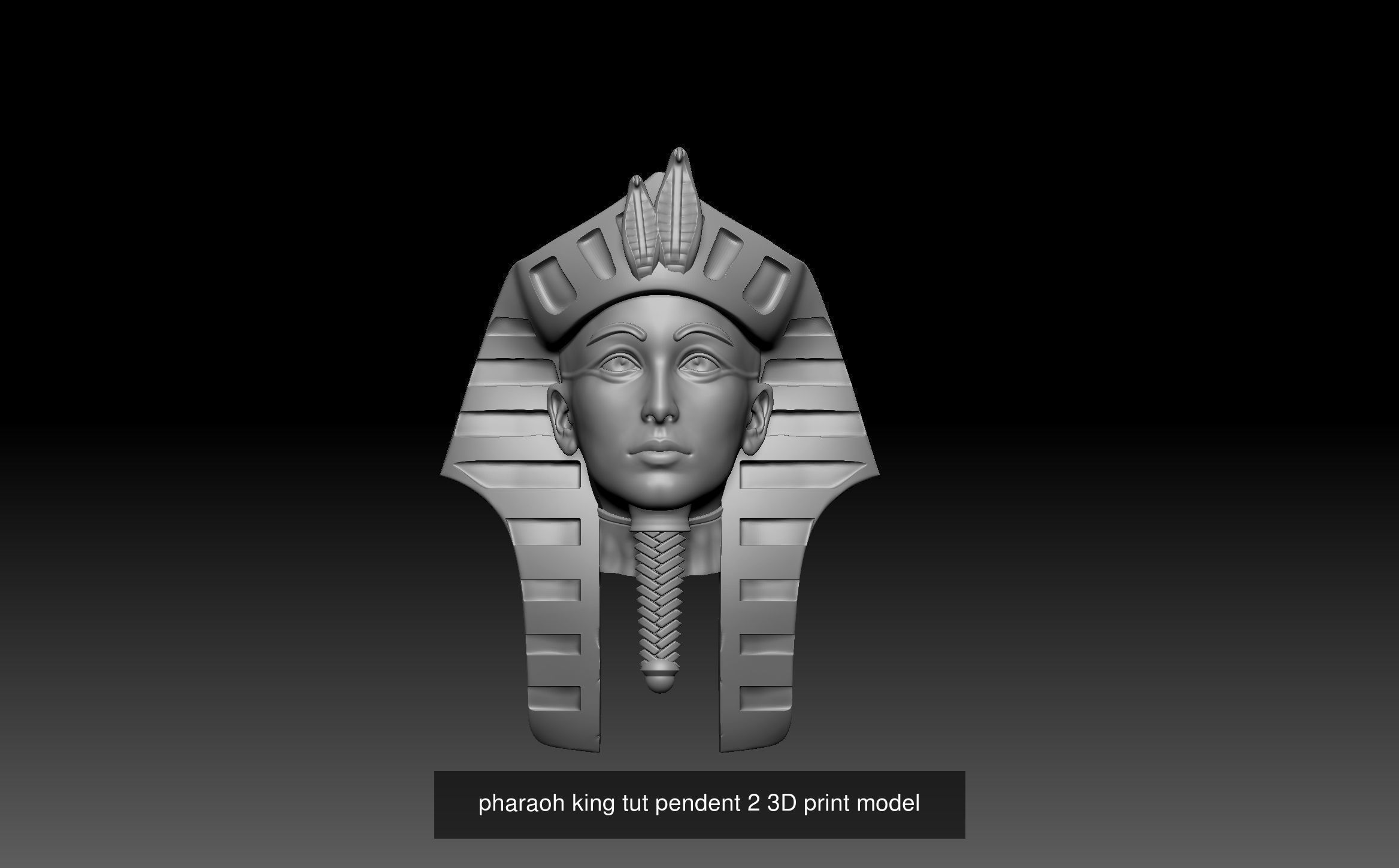 collection of pharaoh king tut pendent 2 3D print model  _2