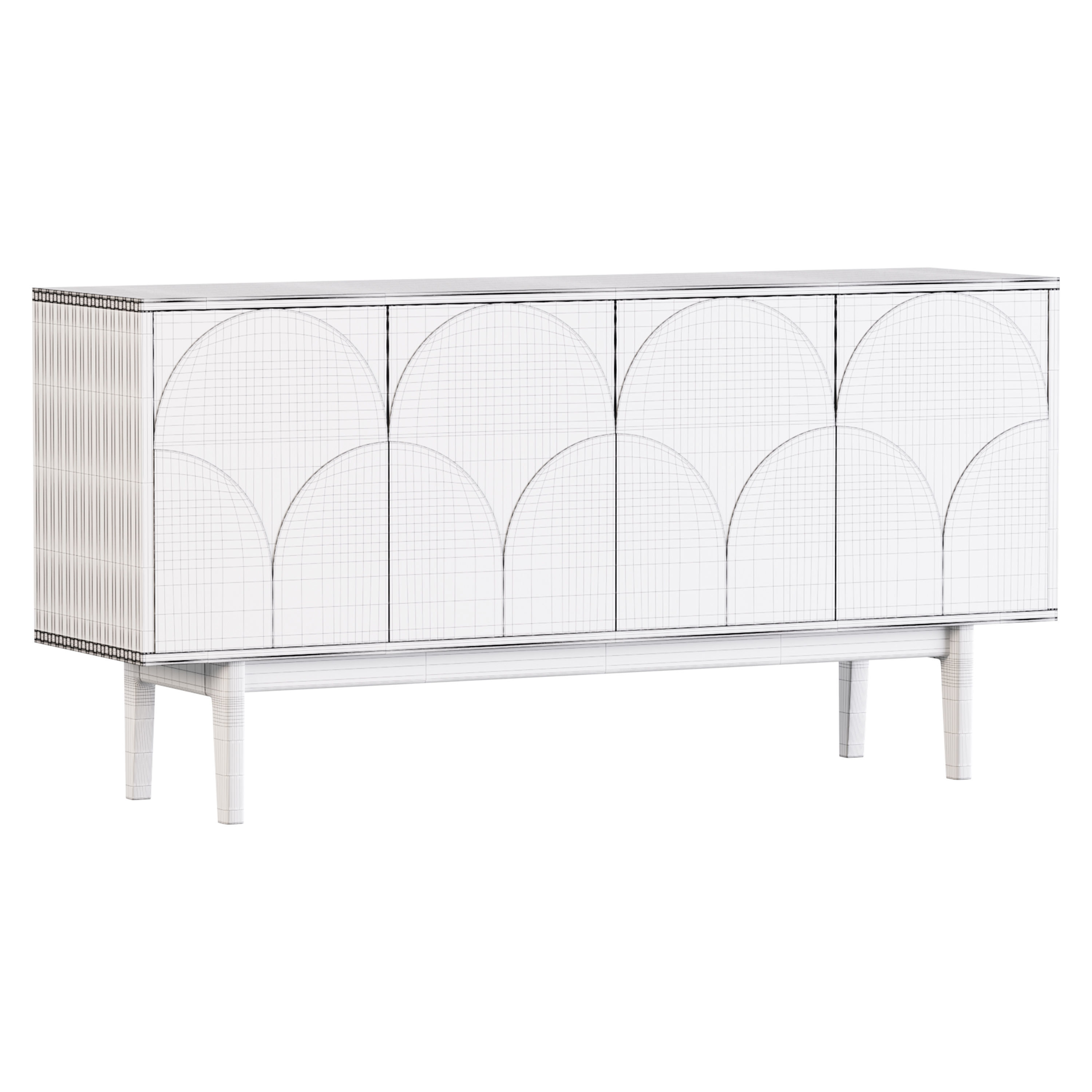Ercol Amalfi Sideboard 3D model_12
