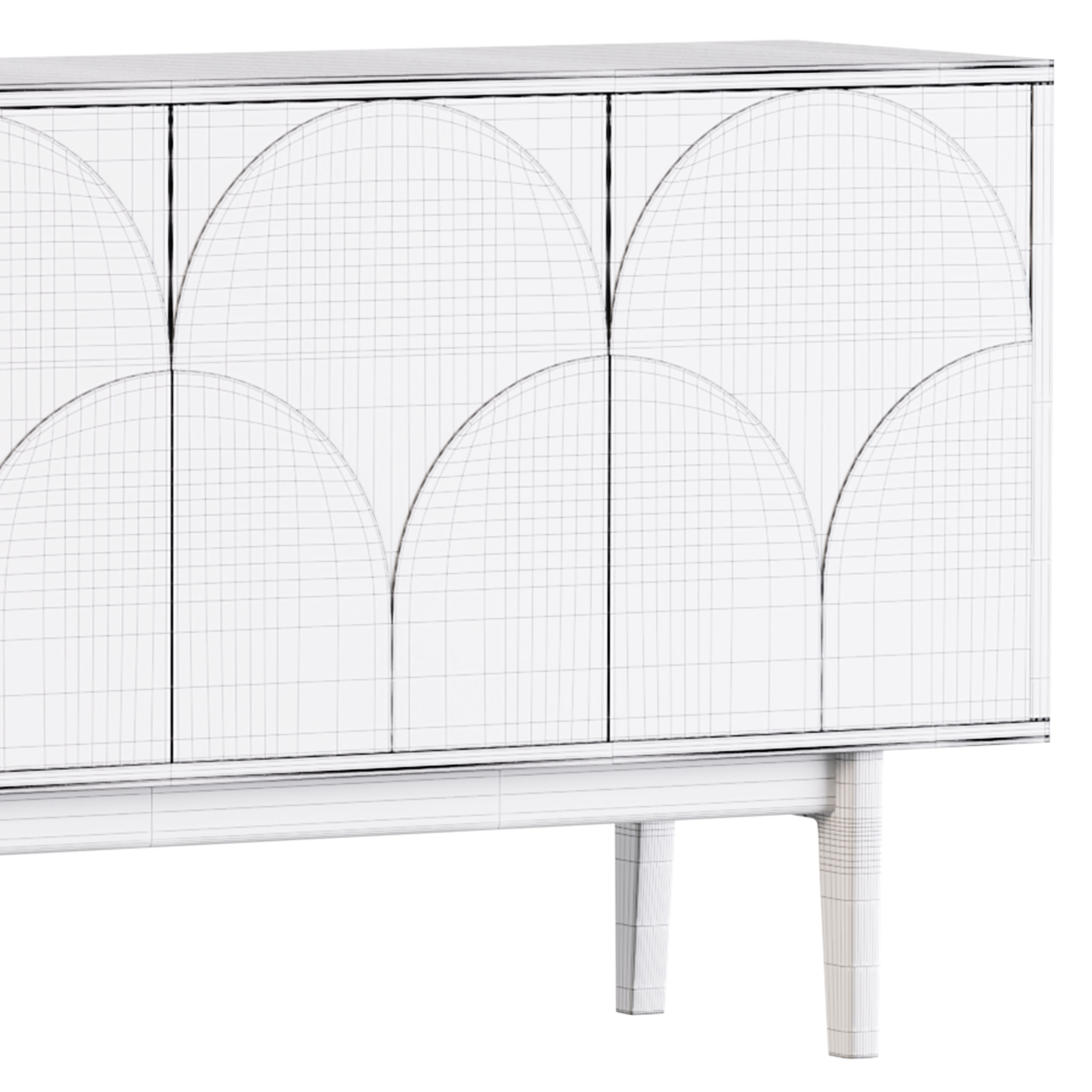 Ercol Amalfi Sideboard 3D model_13